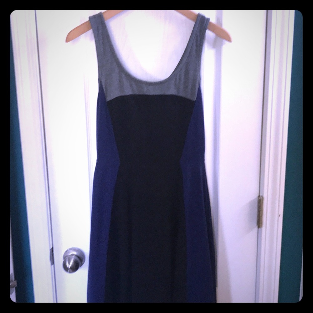 Express Color Block Skater Dress